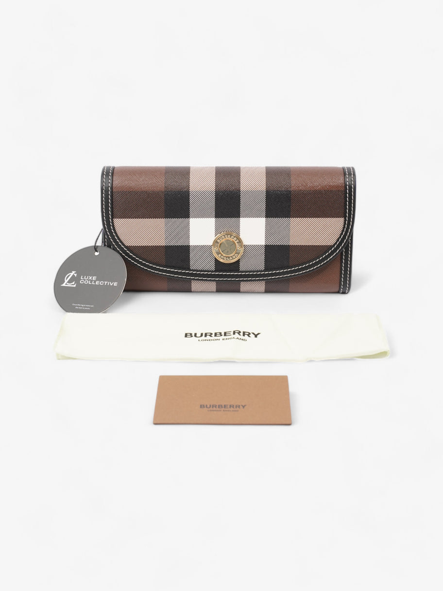 Burberry Continental Wallet Dark Birch Brown Polyurethane Image 8