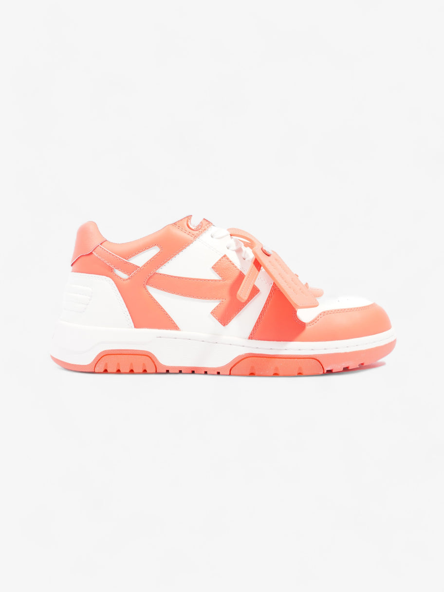 Off White Out Of Office Sneakers Orange Fluorescent  Calfskin Leather EU 41 UK 7 Image 1