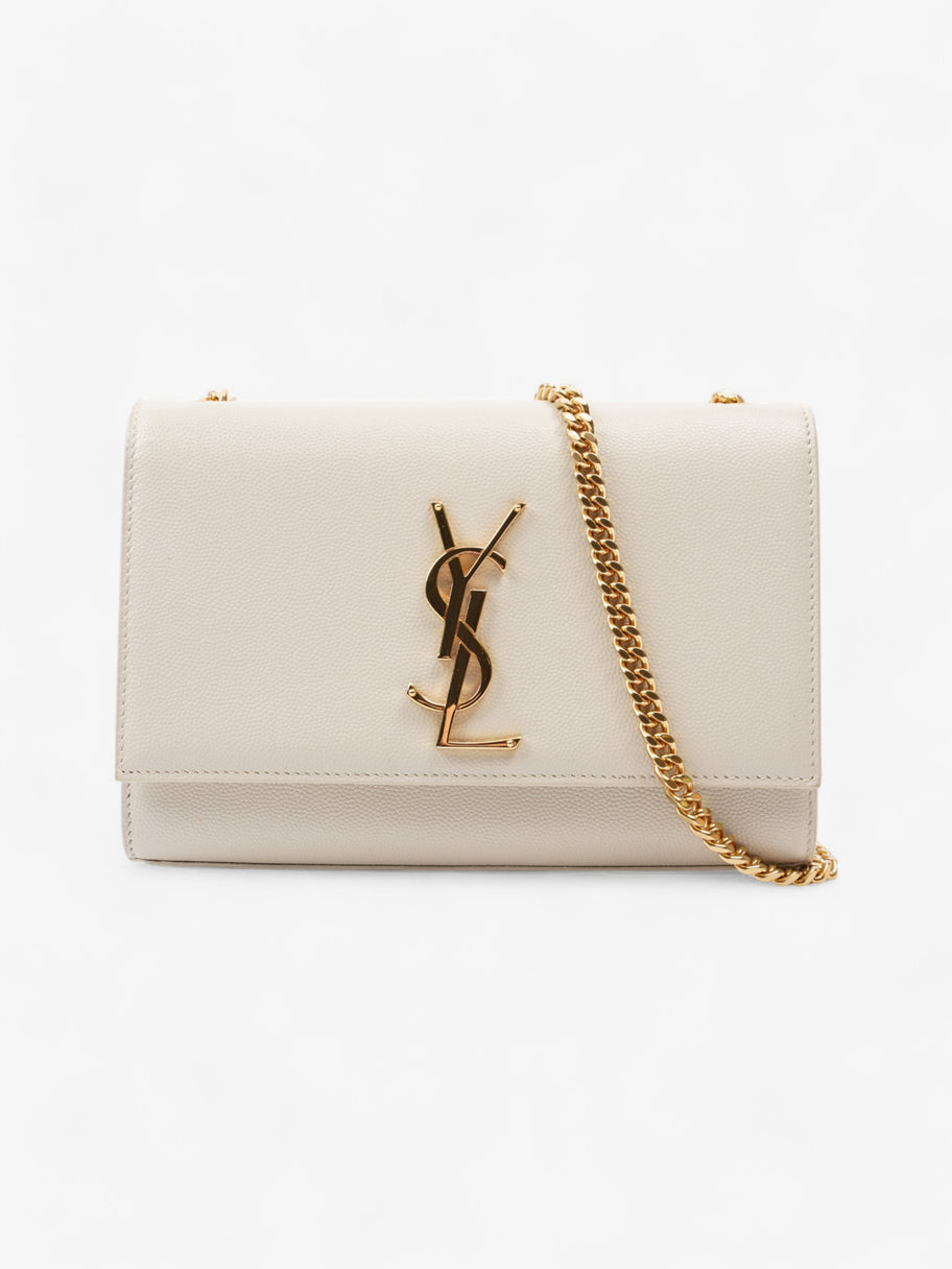 Saint Laurent Kate Bag Cream Leather Small Image 1