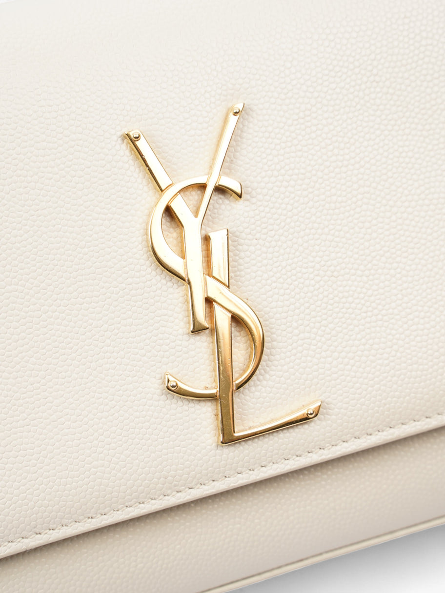 Saint Laurent Kate Bag Cream Leather Small Image 7