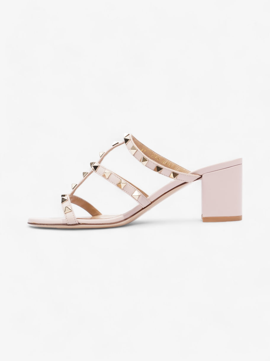 Valentino Rockstud Sandals 50 Pink / Gold Leather EU 37.5 UK 4.5 Image 3