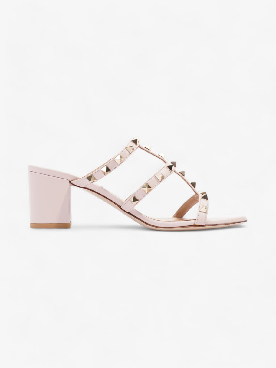 Valentino Rockstud Sandals 50 Pink / Gold Leather EU 37.5 UK 4.5 Image 4