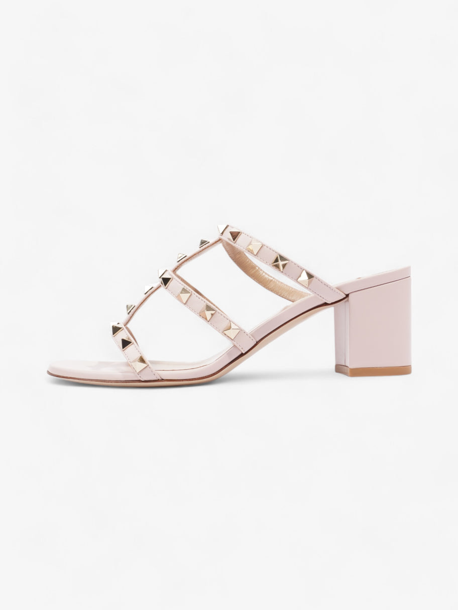 Valentino Rockstud Sandals 50 Pink / Gold Leather EU 37.5 UK 4.5 Image 5