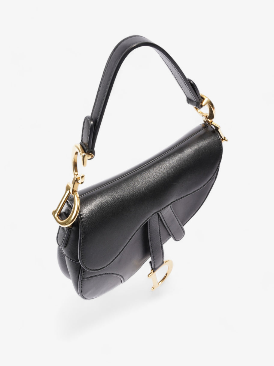 Mini Saddle Black Calfskin Leather Image 6