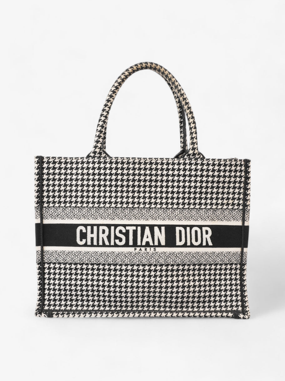 Christian Dior Book Tote Black / White Canvas Medium Image 1