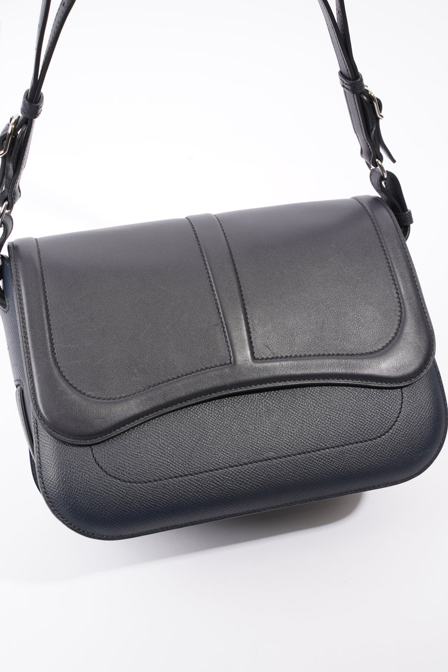 Harnais Bag  Navy Calfskin Leather Image 11