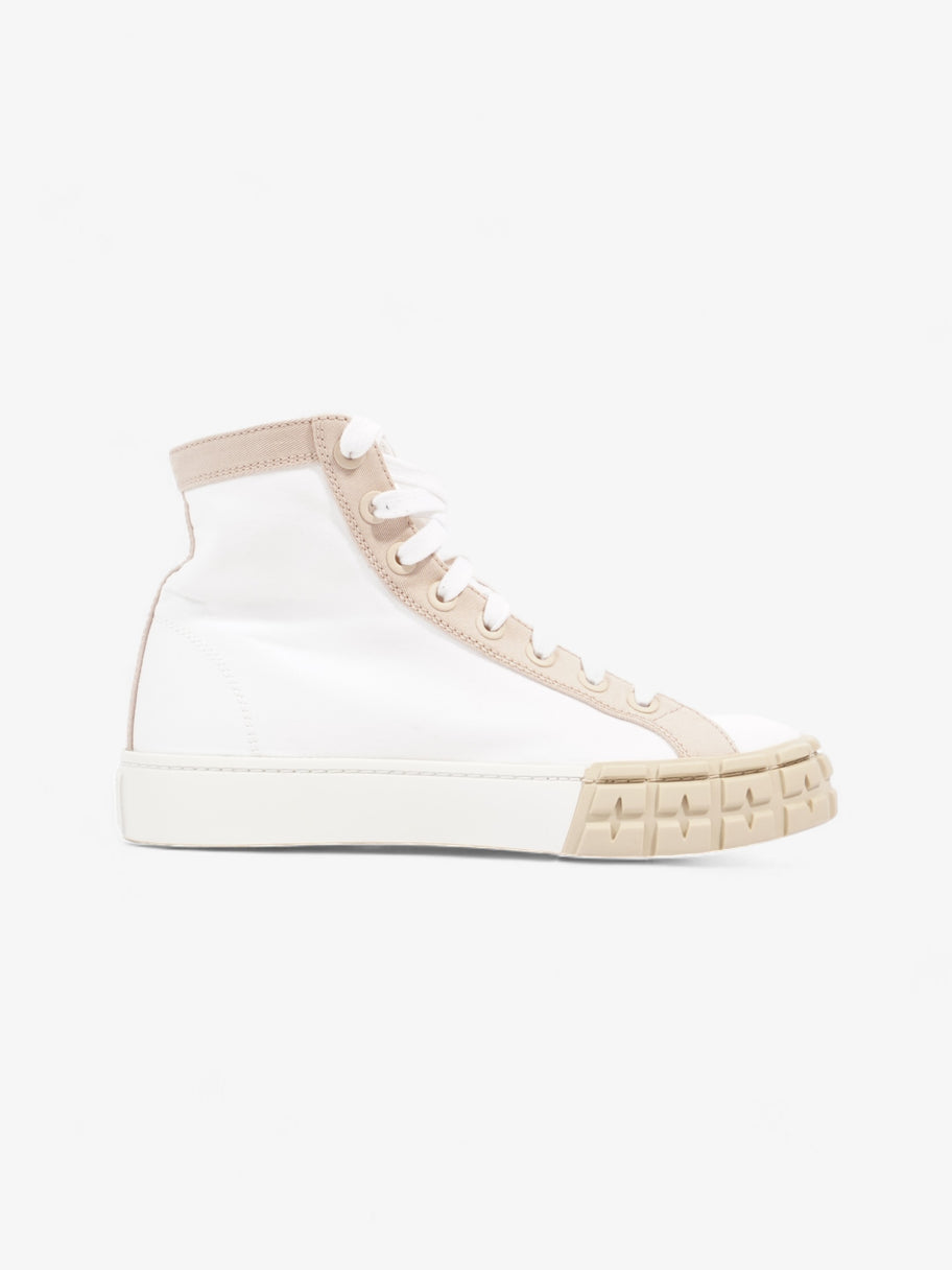 Prada Garbadine High Tops White / Beige Canvas EU 38 UK 5 Image 4