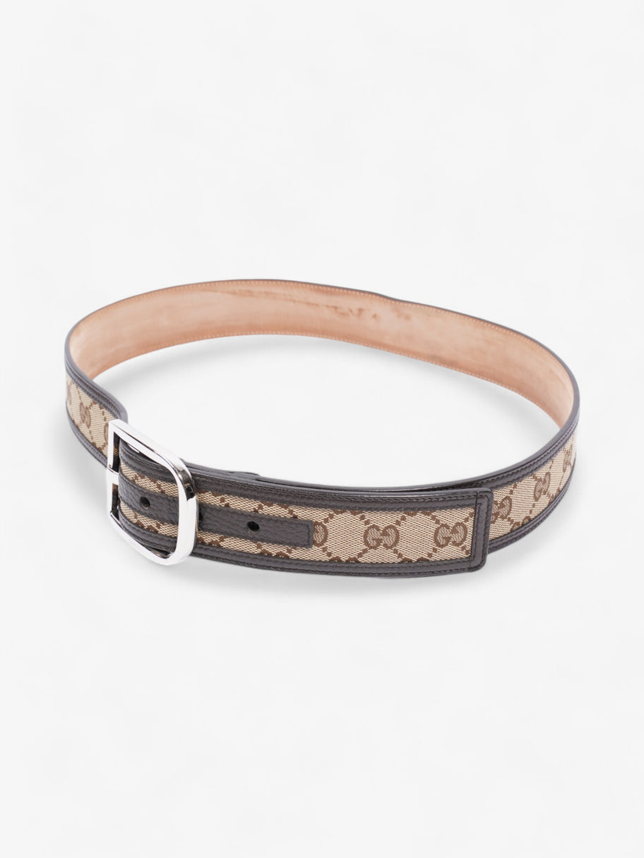 Gucci GG Belt GG Supreme / Brown / Beige Canvas 85cm / 34