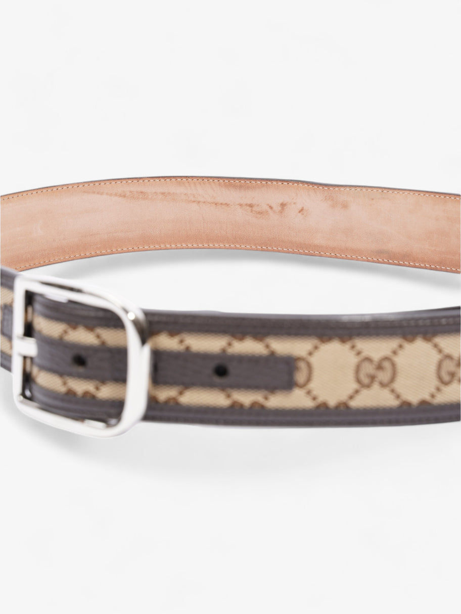 Gucci GG Belt GG Supreme / Brown / Beige Canvas 85cm / 34