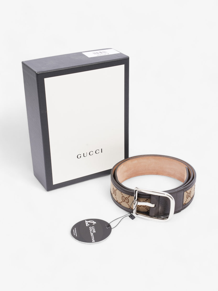 Gucci GG Belt GG Supreme / Brown / Beige Canvas 85cm / 34