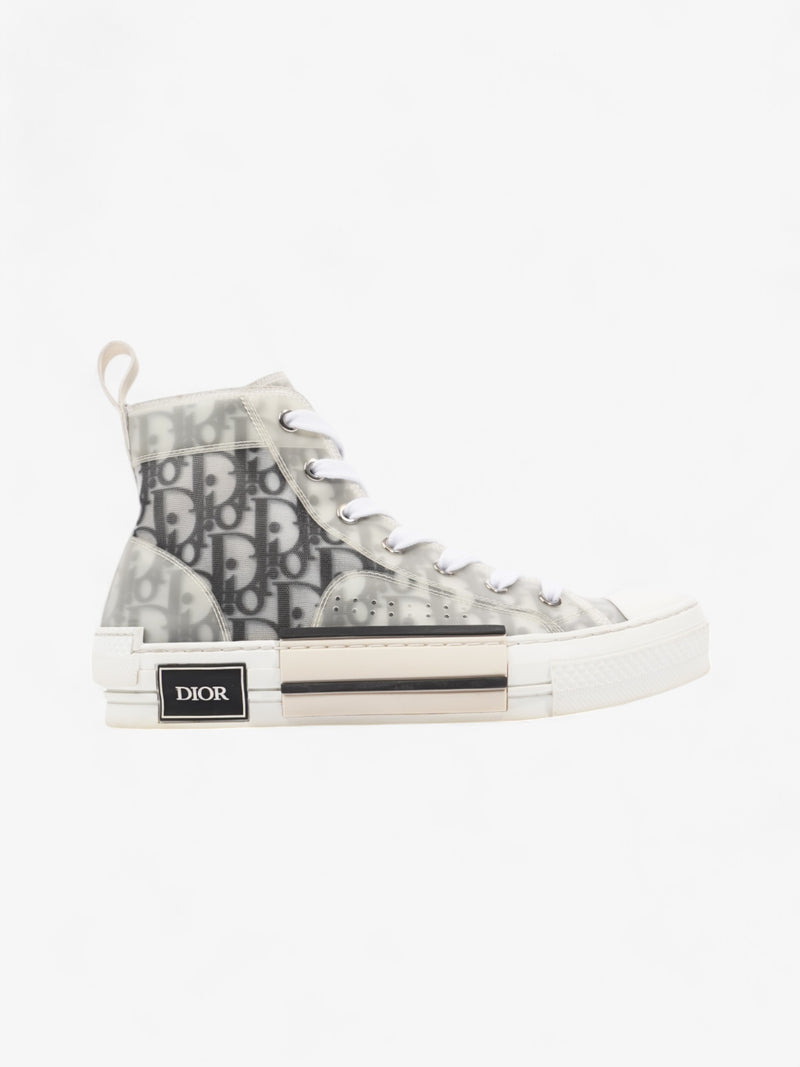  Christian Dior B23 High-tops Grey Oblique  / White Mesh EU 38 UK 5