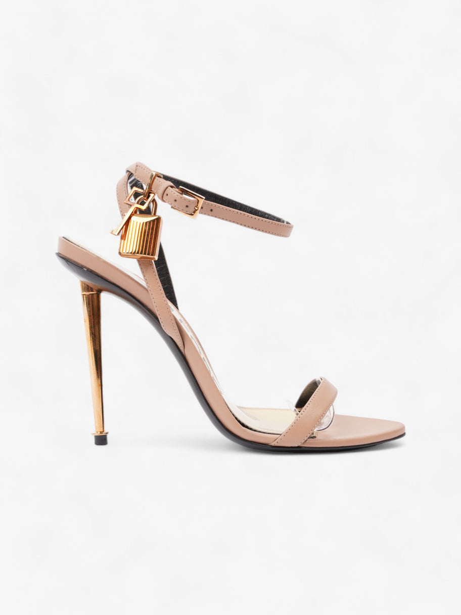 Tom Ford Padlock Heels 100 Nude Leather EU 37.5 UK 4.5 Image 1