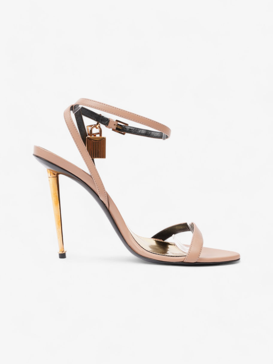 Tom Ford Padlock Heels 100 Nude Leather EU 37.5 UK 4.5 Image 4