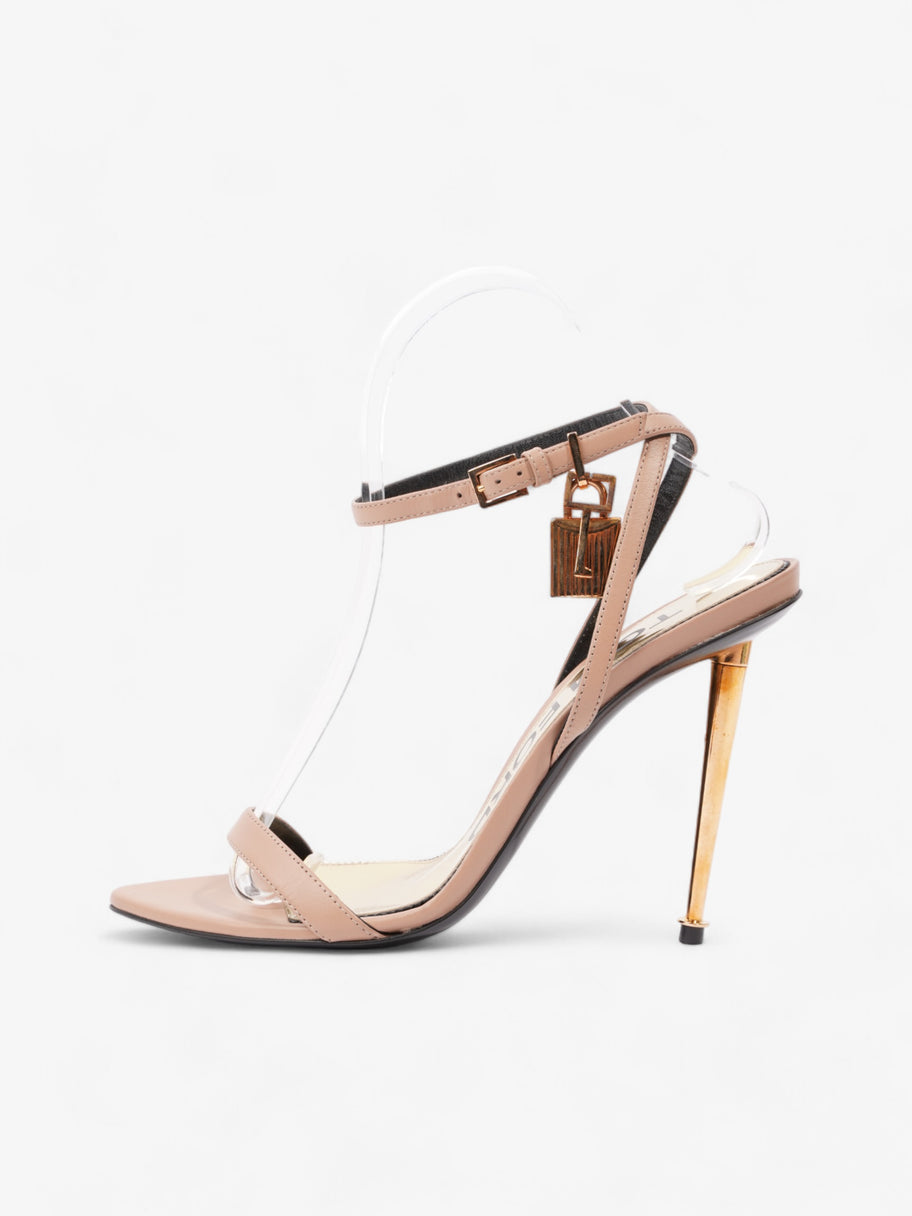 Tom Ford Padlock Heels 100 Nude Leather EU 37.5 UK 4.5 Image 5