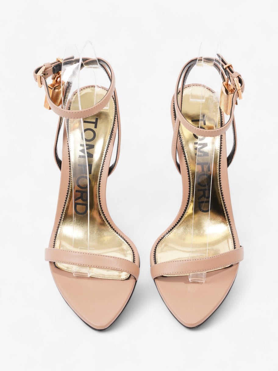 Tom Ford Padlock Heels 100 Nude Leather EU 37.5 UK 4.5 Image 8