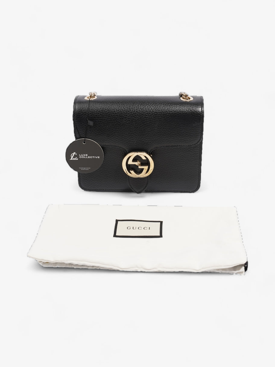 Gucci Interlocking GG  Black Leather Small Image 9