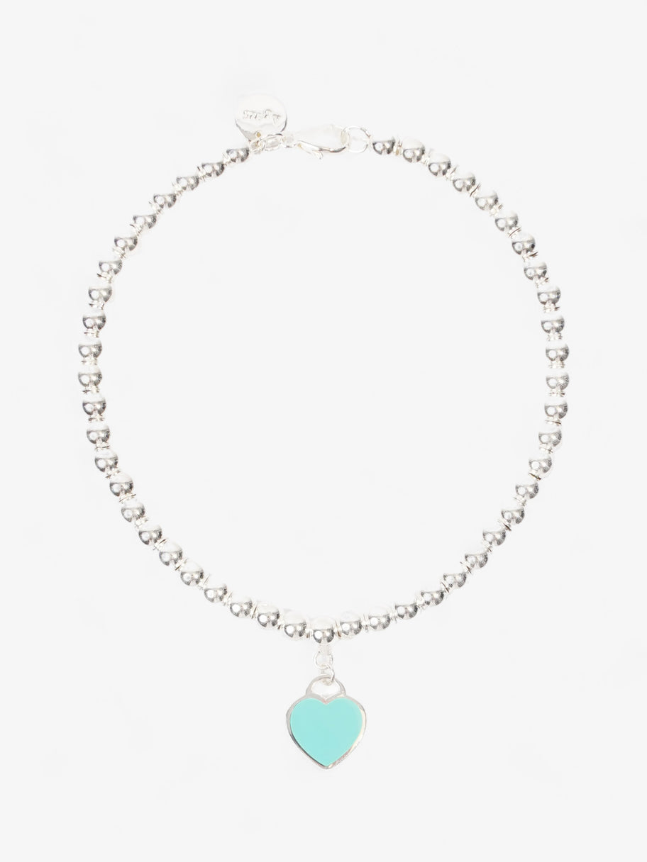 Return To Tiffany Heart Tag Bead Bracelet Tiffany Blue Silver Sterling Image 4