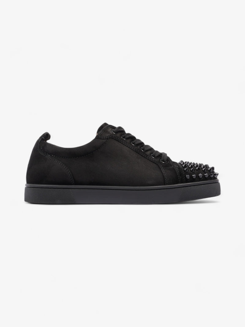  Christian Louboutin Louis Junior Spikes Sneakers Black Suede EU 40.5 UK 6.5