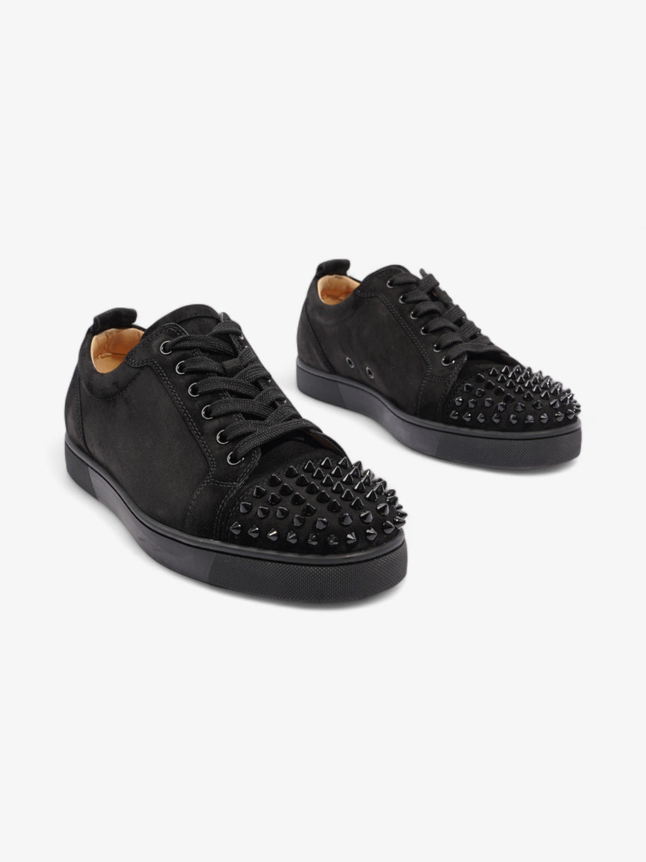 Christian Louboutin Louis Junior Spikes Sneakers Black Suede EU 40.5 UK 6.5 Image 2