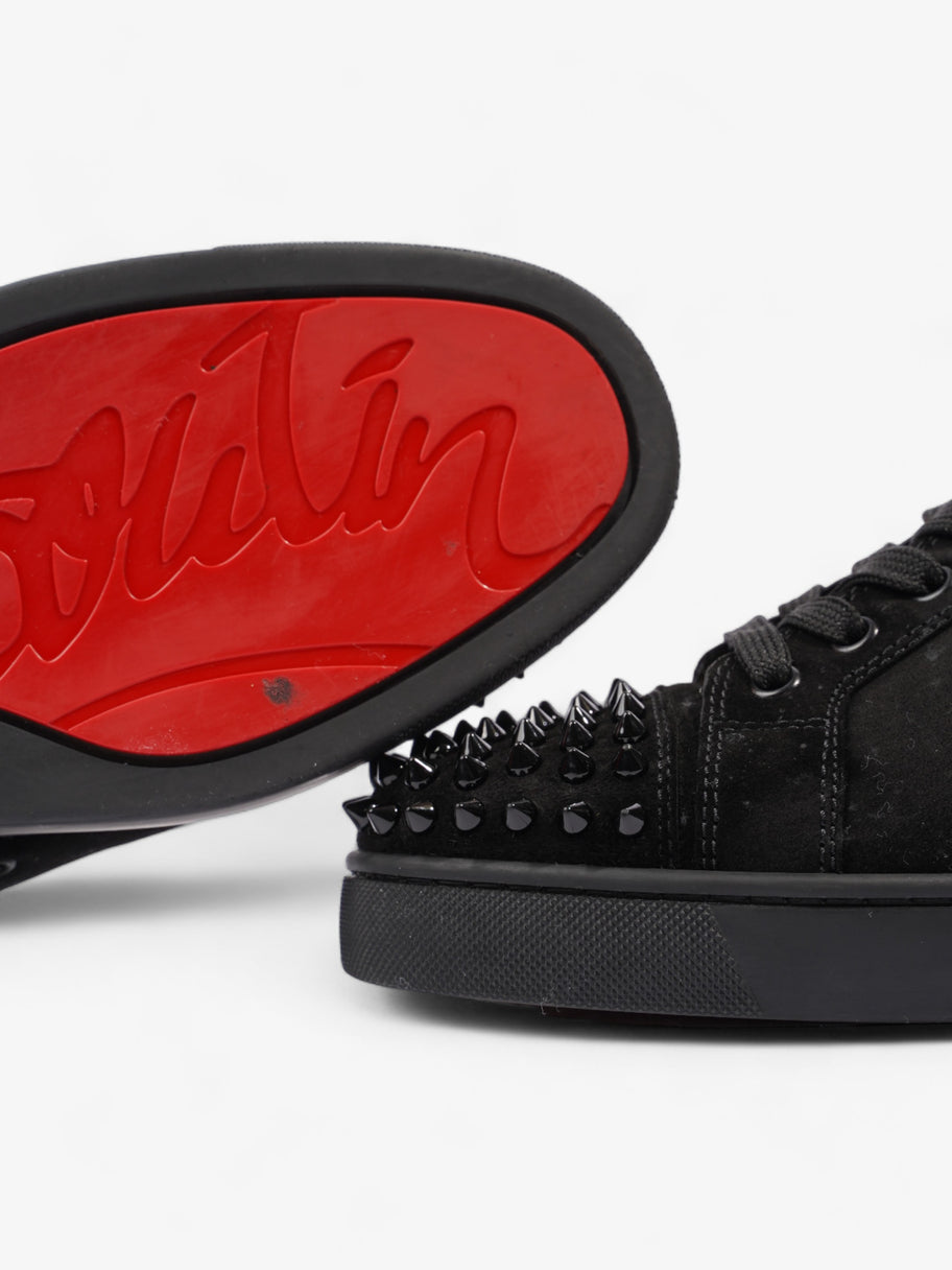 Christian Louboutin Louis Junior Spikes Sneakers Black Suede EU 40.5 UK 6.5 Image 9