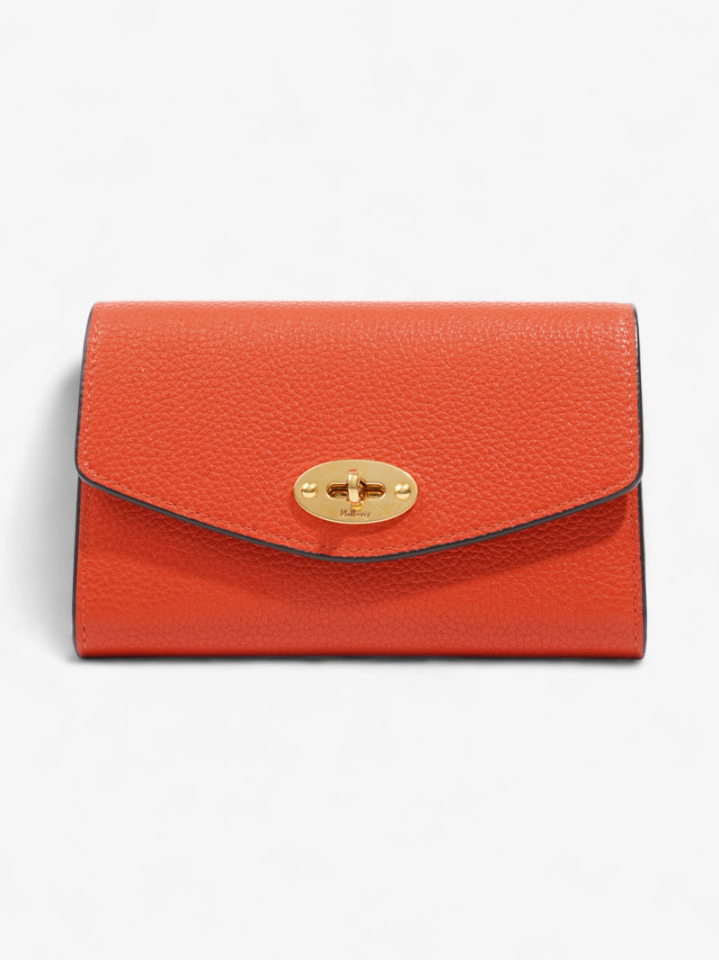  Mulberry Darley Wallet Orange Grained Leather