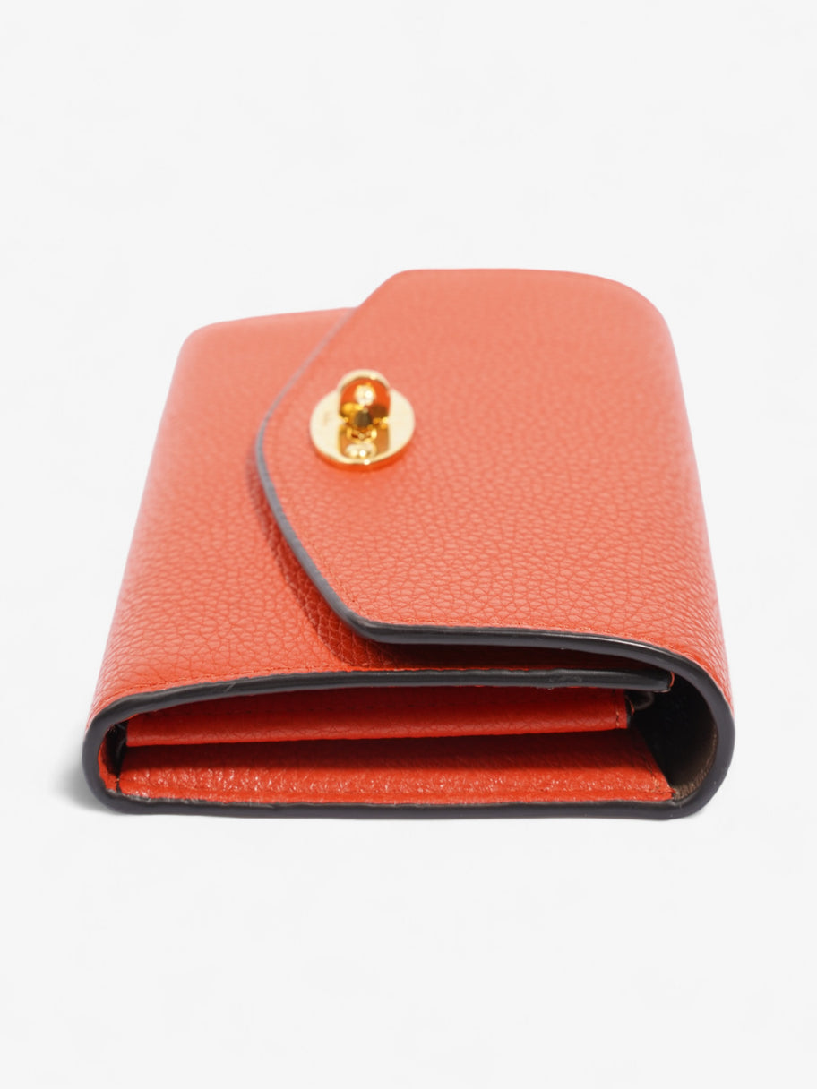 Mulberry Darley Wallet Orange Grained Leather Image 3