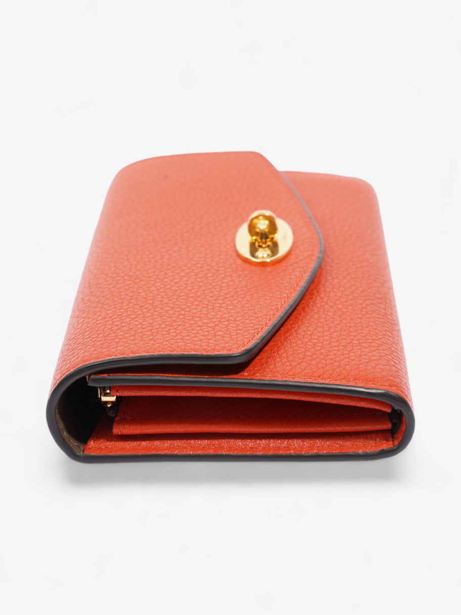 Mulberry Darley Wallet Orange Grained Leather Image 4