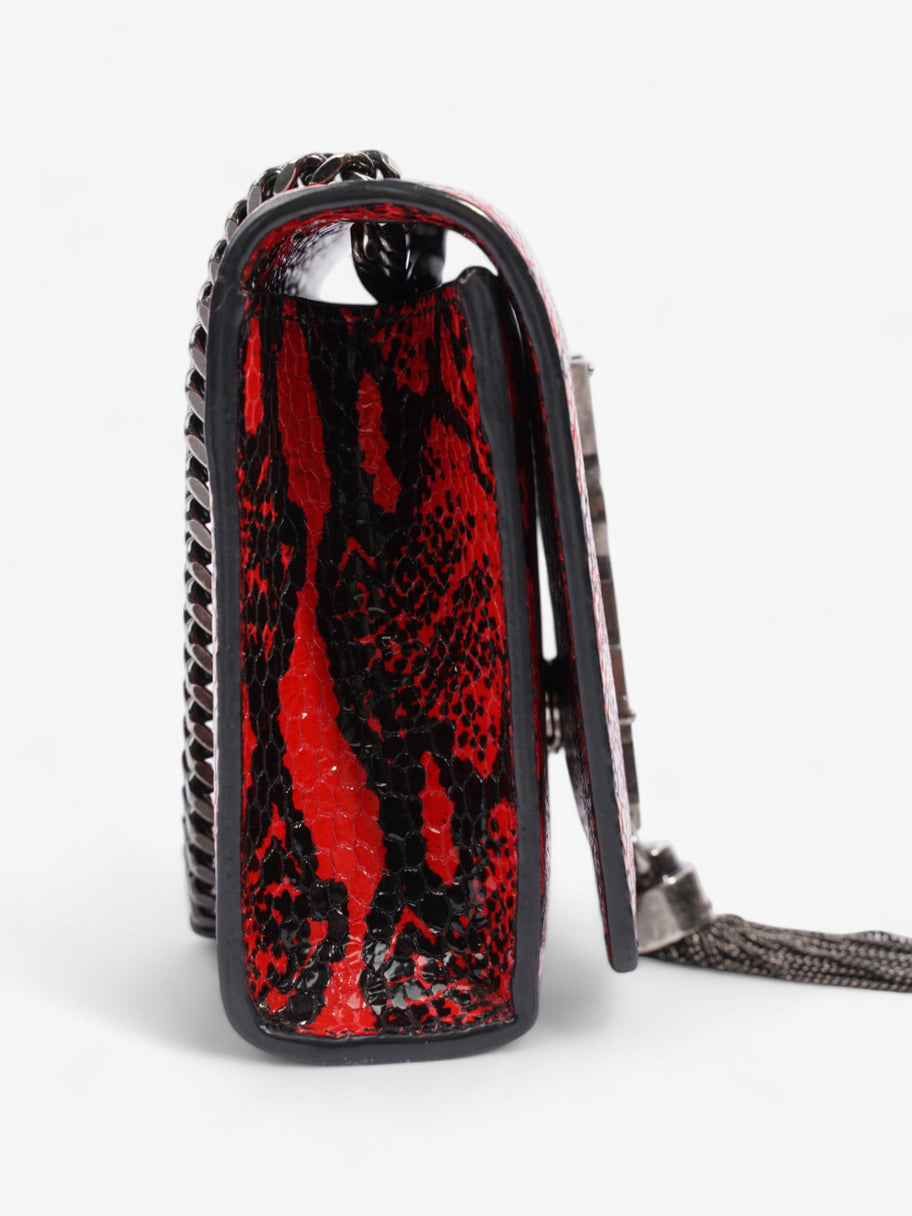 Saint Laurent Kate Tassel Red / Black Calfskin Leather Small Image 5