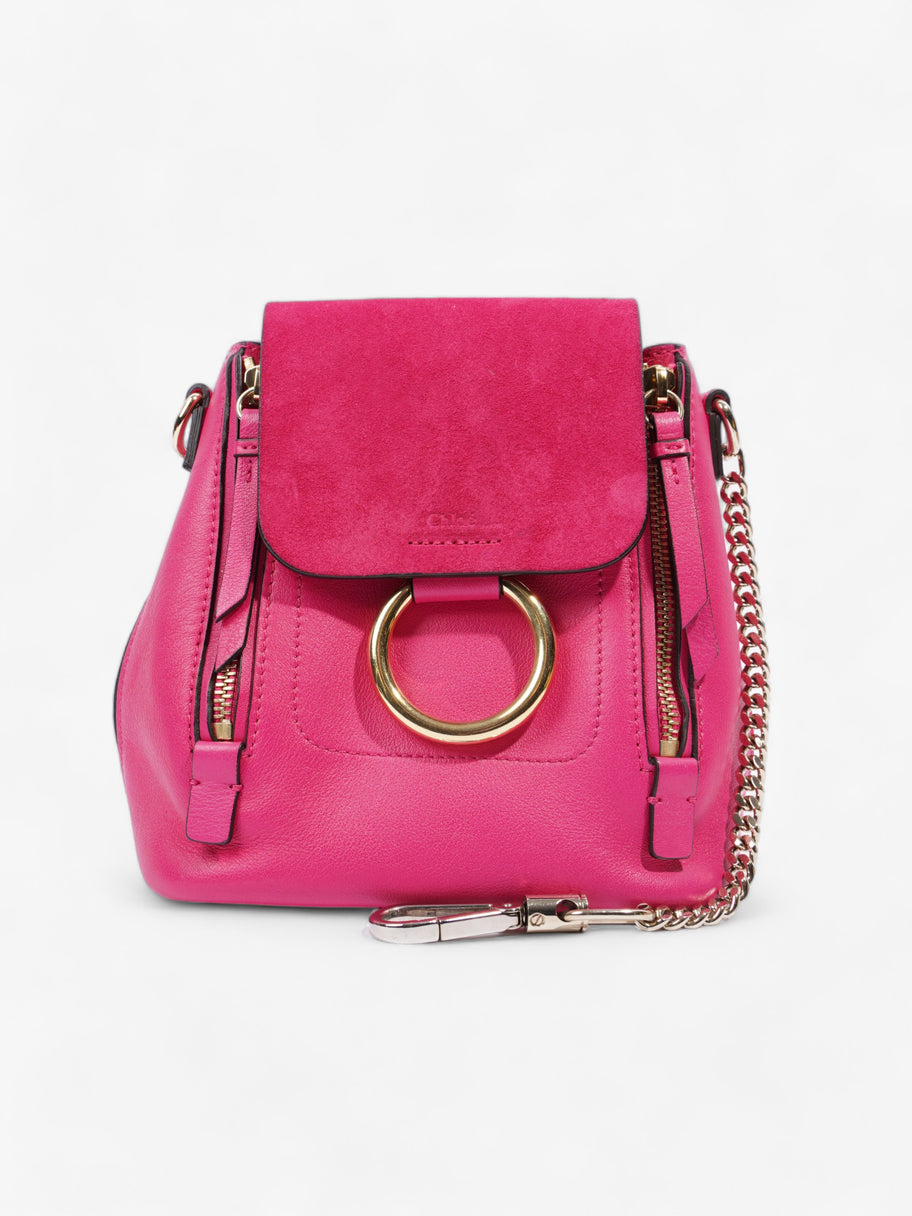 Mini Faye Backpack Hot Pink Leather Image 1