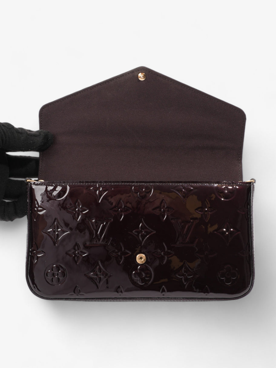 Louis Vuitton Pochette Felicie Maroon Vernis Leather Image 8