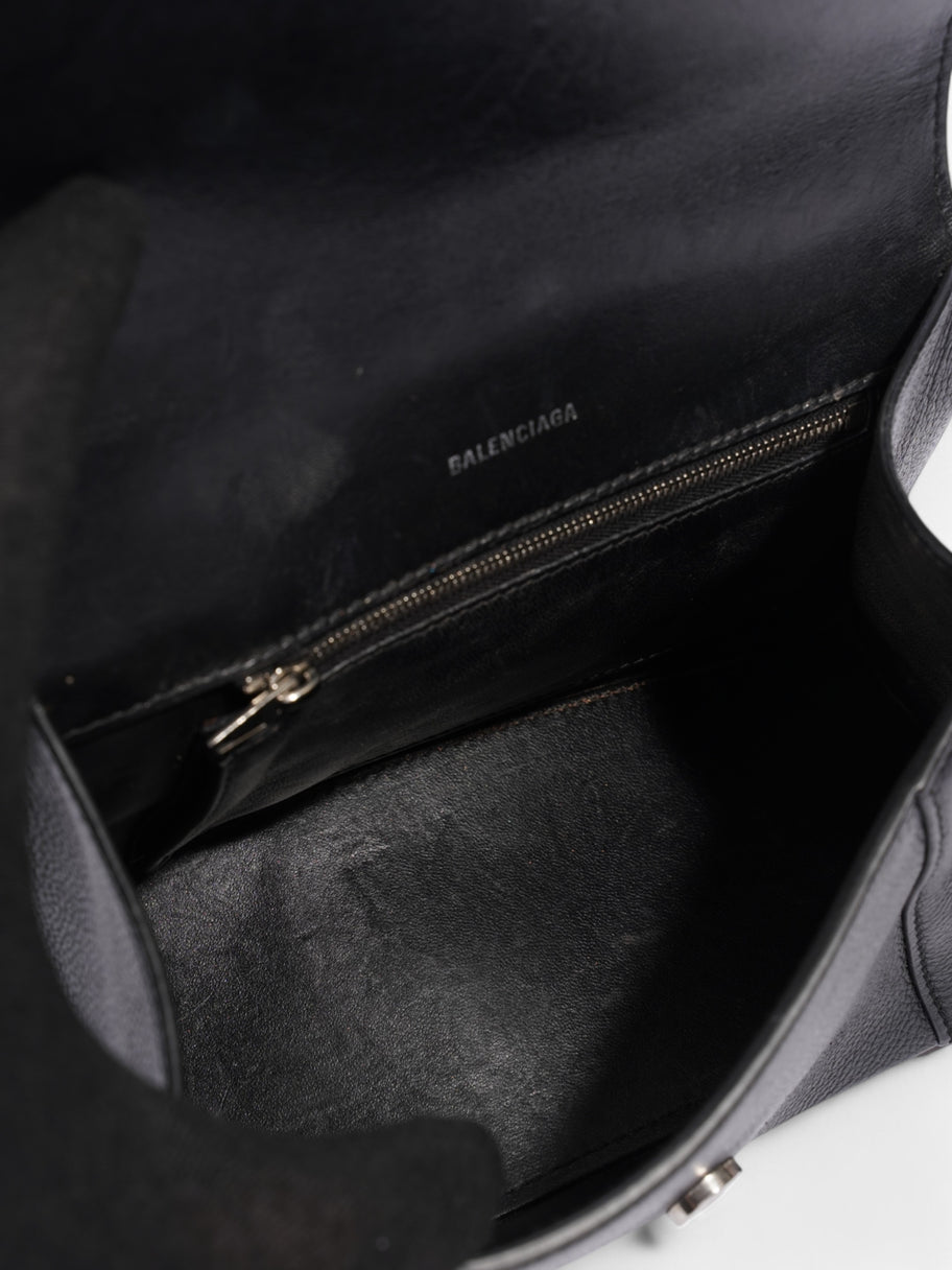 Balenciaga Hourglass Black Grained Leather Small Image 10