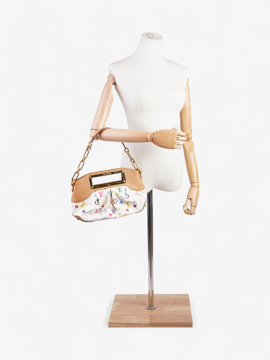 Louis Vuitton Takashi Murakami Judy White / Multicolour Coated Canvas PM Image 2