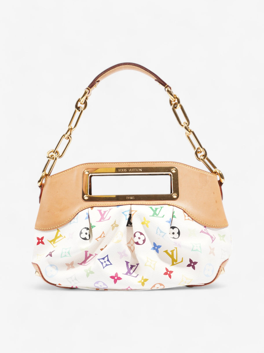 Louis Vuitton Takashi Murakami Judy White / Multicolour Coated Canvas PM Image 4