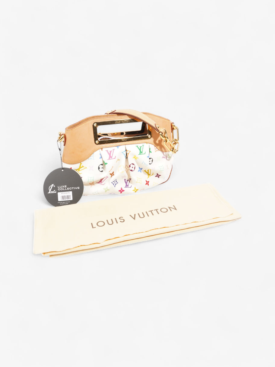 Louis Vuitton Takashi Murakami Judy White / Multicolour Coated Canvas PM Image 10