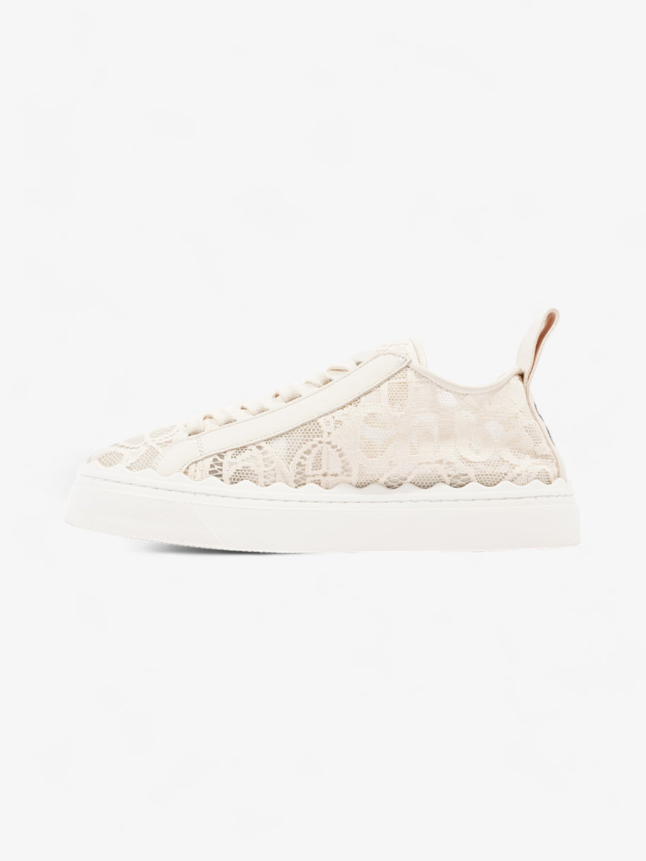 Chloe Lauren Sneakers Cream Lace EU 38 UK 5 Image 3