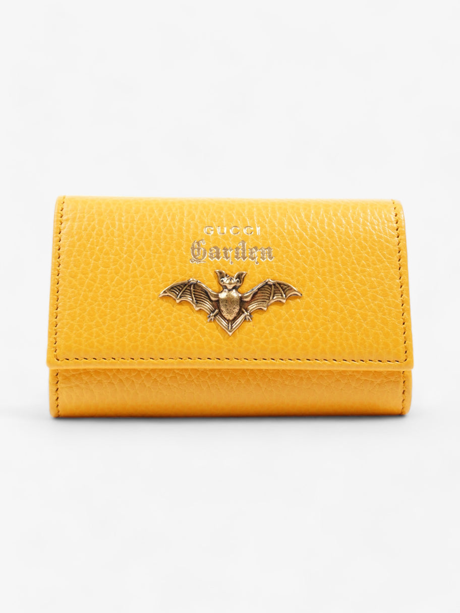 Gucci Garden Key Case with Bat Mustard Leather Image 1