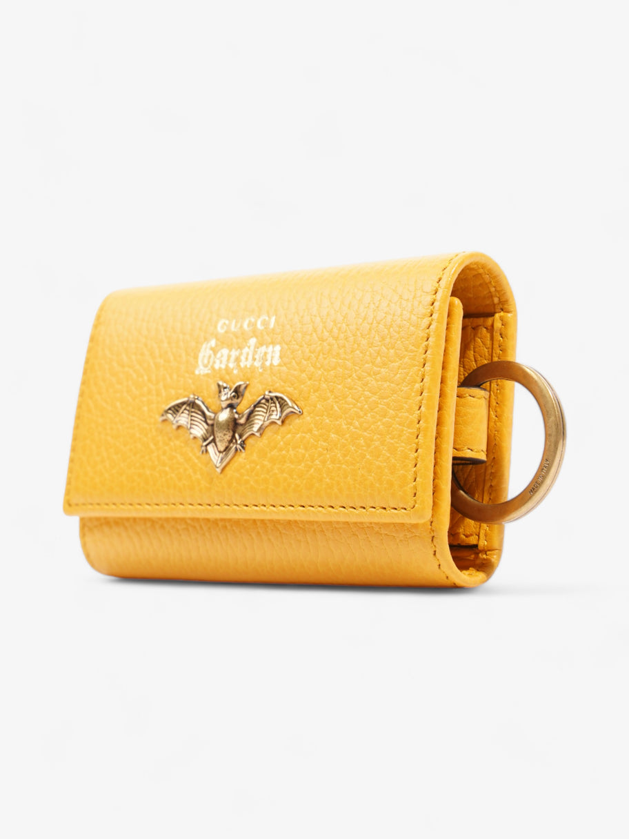 Gucci Garden Key Case with Bat Mustard Leather Image 7