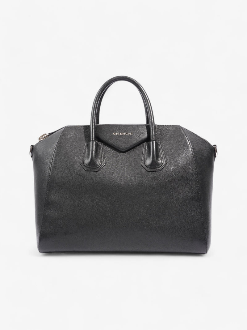  Givenchy Antigona Black Goatskin Leather Medium