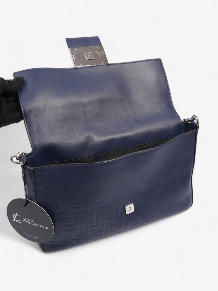 Fendi Baguette Navy Leather Image 7