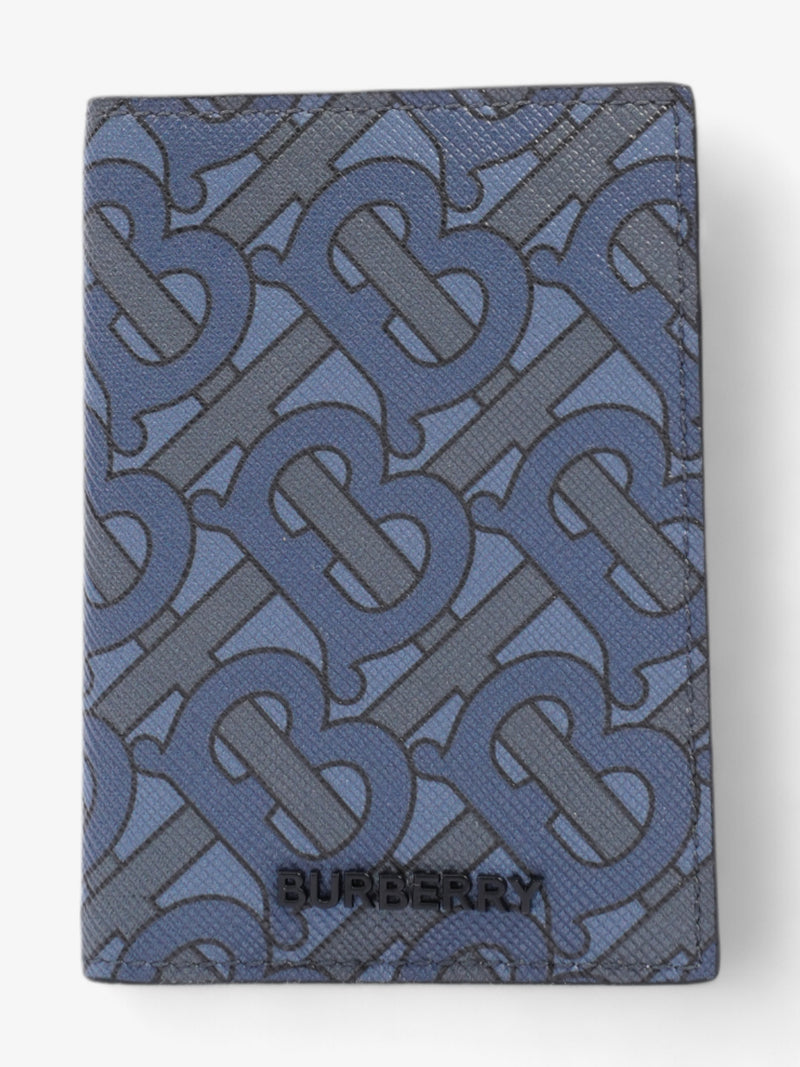  Burberry TB Monogram Bateman Navy Blue Canvas