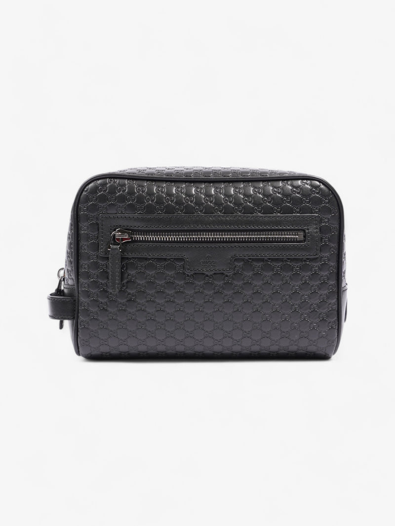  Gucci GG Wash Bag GG Supreme / Black Leather