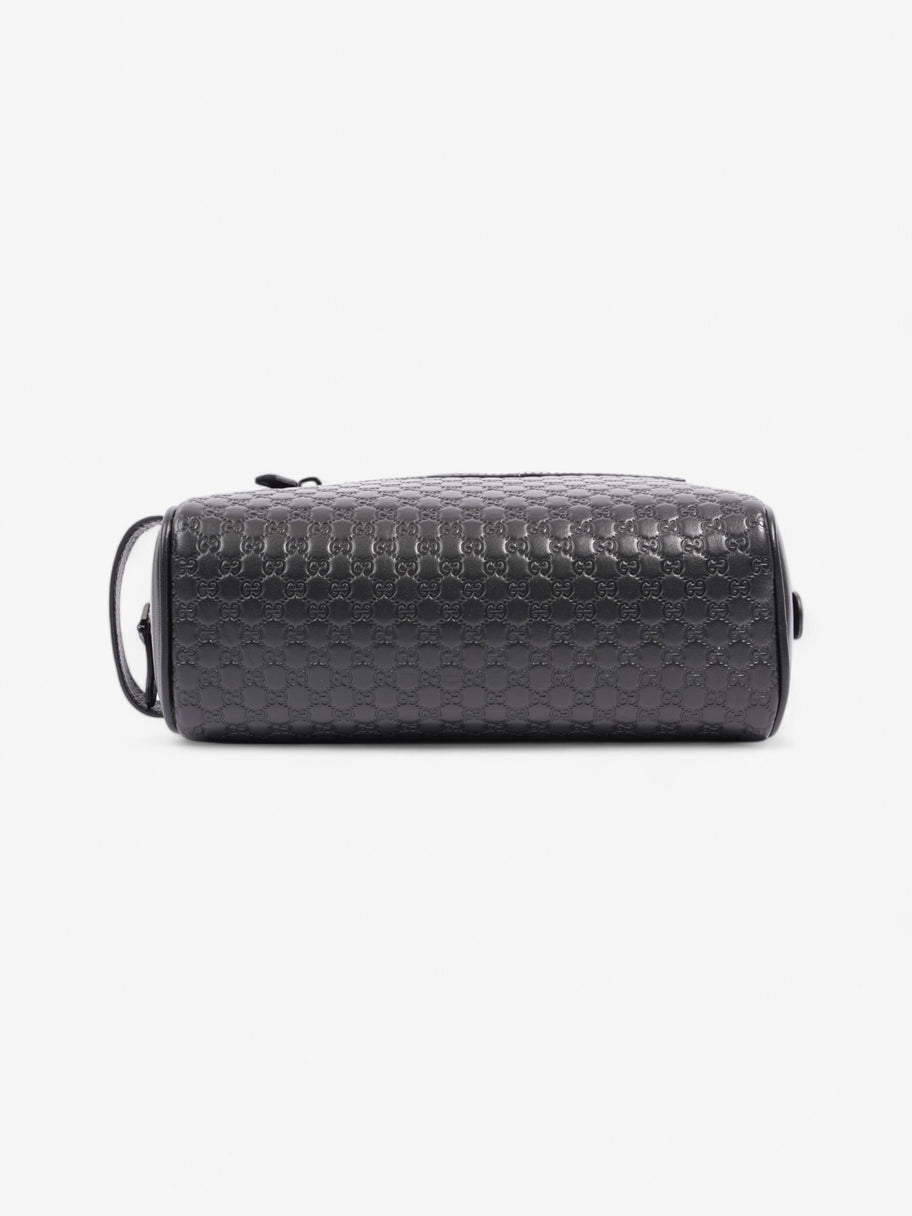 Gucci GG Wash Bag GG Supreme / Black Leather Image 5