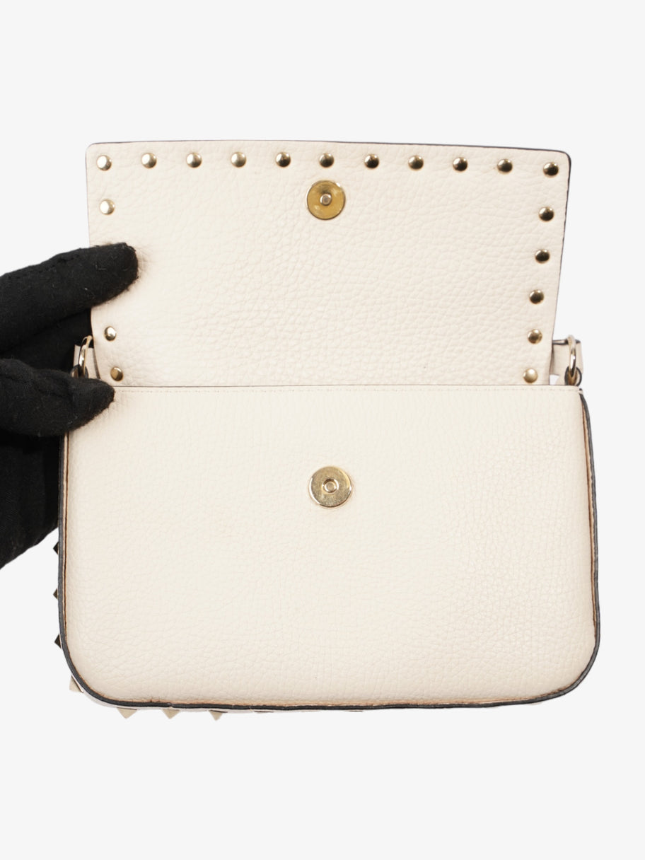 Valentino Rockstud Bag Ivory Grained Leather Image 7