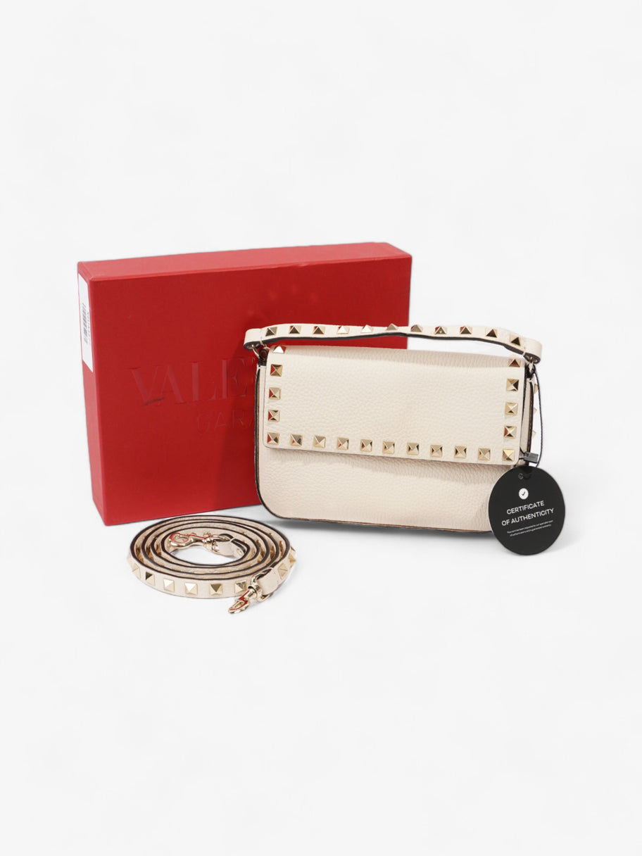 Valentino Rockstud Bag Ivory Grained Leather Image 9