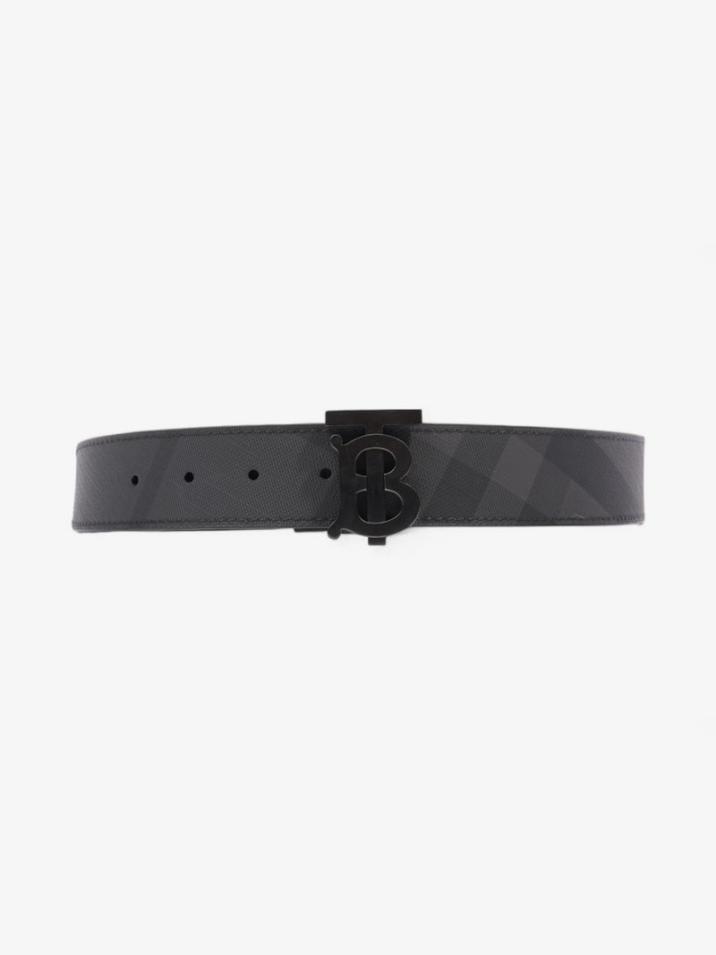  Burberry Reversible Belt Black Coated Canvas 80cm 32