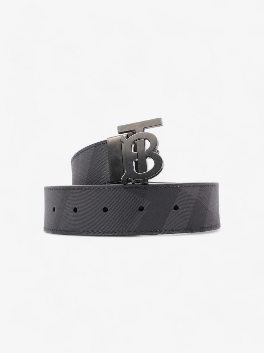 Burberry Reversible Belt Black Coated Canvas 80cm 32