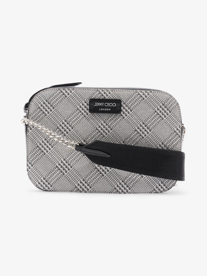  Jimmy Choo Plaid Prince Of Stars Bag Black / Silver Leather