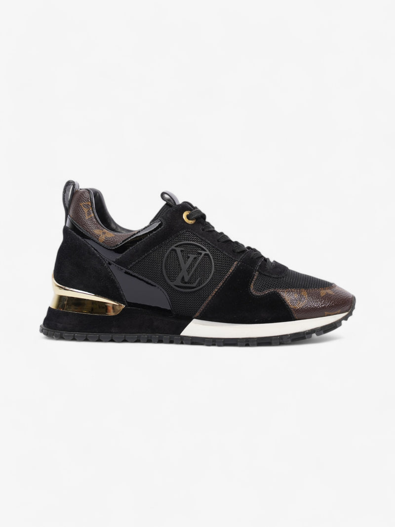  Louis Vuitton Run Away Black / Monogram Suede EU 37.5 UK 4.5