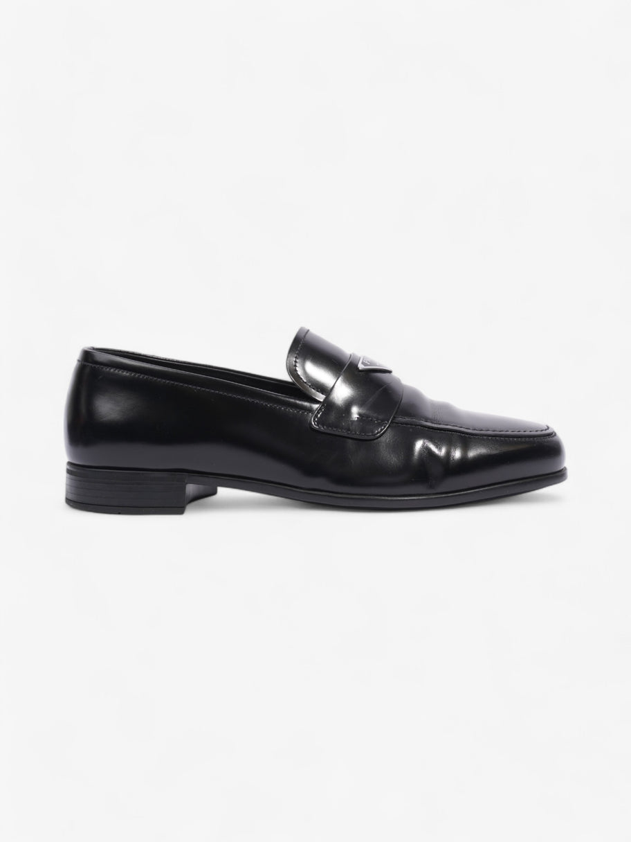 Prada Loafers Black / Silver Leather EU 40.5 UK 6.5 Image 1