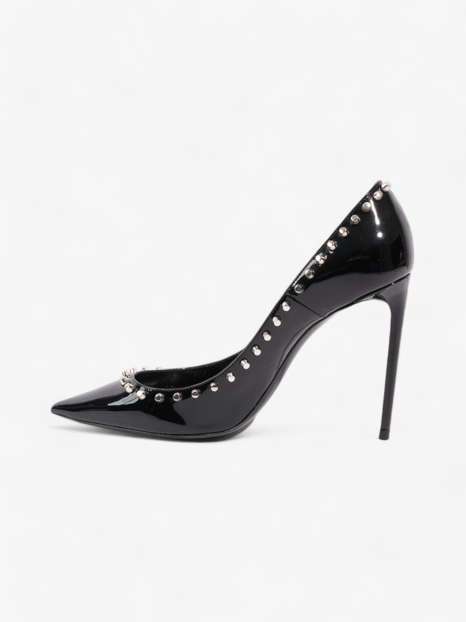 Saint Laurent Saint Zoe Heels 105 Black Patent Leather EU 39 UK 6 Image 3